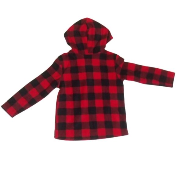 NWT Boys' Printed Fleece Hooded Sweatshirt - Cat & Jack - XS [156] - Picture 1 of 6